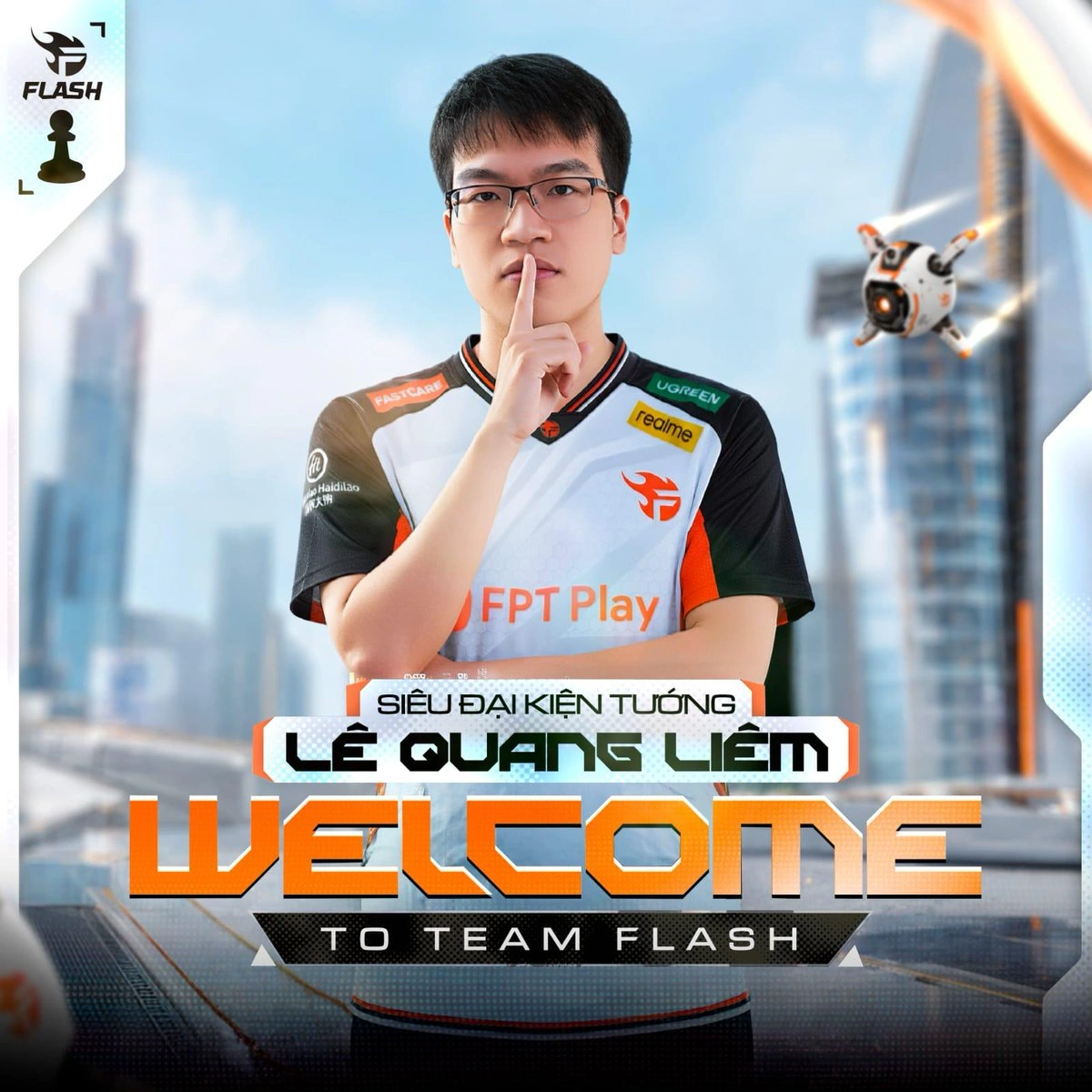 SURGACUANNEWS.COM – Kiprah Super Grandmaster di Kancah Esport Le Quang Liem Berseragam Team Flash di EWC 2026